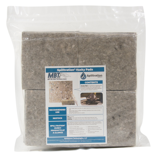 Tampons Husky Spilltration, Huile seulement, 16" x 16", 17,2 gal. d'absorption Absolute Business Supply