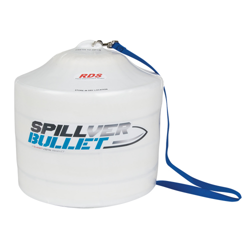 Barrage pour mati&egrave;res dangereuses Spillver Bullet, Mati&egrave;res dangereuses, 50' lo x 5" la, Absorption 14 gal. Absolute Business Supply
