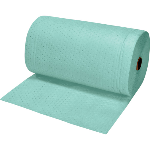 Premium Bonded Sorbent Rolls, Heavyweight, 150' L x 30" W, 50 gal. Absorbancy Absolute Business Supply