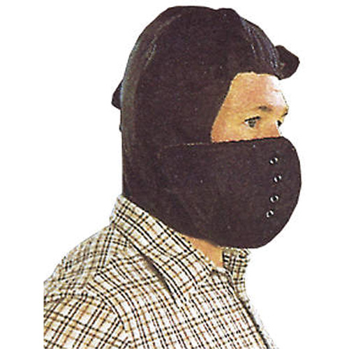 Hard Hat Winter Liner with Removable Face , Cotton/Kasha Lining, One Size, Black Absolute Business Supply