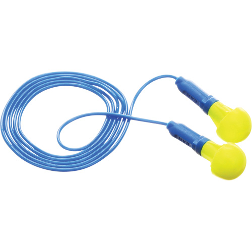 E-A-R Push-Ins Earplugs, Corded, Pair - Polybag, 28/23 dB NRR, One-Size Absolute Business Supply
