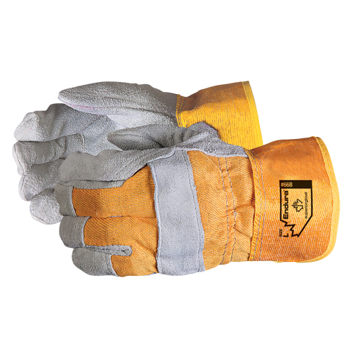 Endura&reg; Fitters Gloves, 2X-Large, Split Leather Palm, Cotton Inner Lining Absolute Business Supply