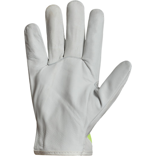 Gants de conducteur haute visibilit&eacute; avec bandes r&eacute;fl&eacute;chissantes Endura, 3T-Grand, Paume en Cuir fleur de ch&egrave;vre Absolute Business Supply