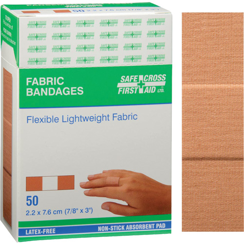 Bandages, Rectangulaire/carr&eacute;e, 3", Tissu, Non st&eacute;rile Absolute Business Supply