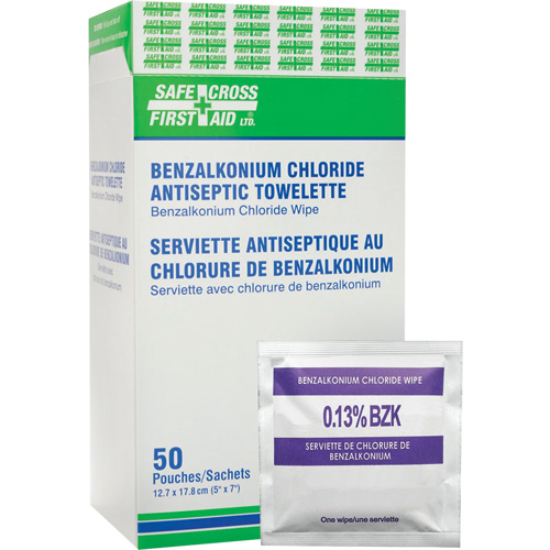 Benzalkonium Chloride Wipes, Towelette, Antiseptic Absolute Business Supply