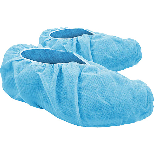 Couvre-chaussures jetables CoverMe, Grand, Polypropyl&egrave;ne, Bleu Absolute Business Supply