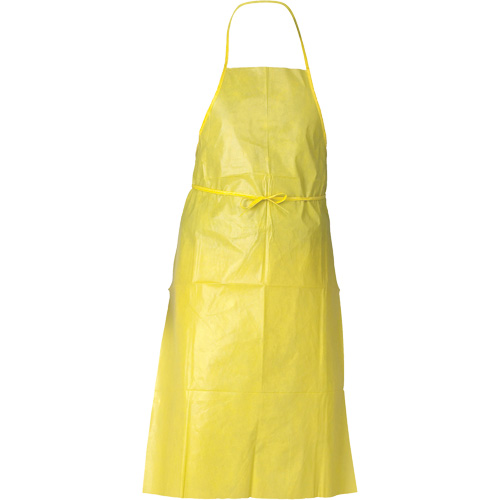 Tablier de protection contre la vaporisation de produits chimiques A70 KLEENGUARD, Poly&eacute;thyl&egrave;ne, 44" lo x 29" la, Jaune Absolute Business Supply