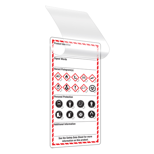 Self-Laminating Workplace Tags, Cardstock, 3" W x 6" H, English Absolute Business Supply