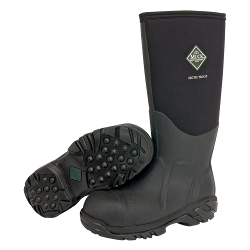 Bottes de travail pour les conditions extr&ecirc;mes Arctic Pro, Caoutchouc, Embout Acier, Pointure 8, Semelle R&eacute;sistant aux perforations Absolute Business Supply