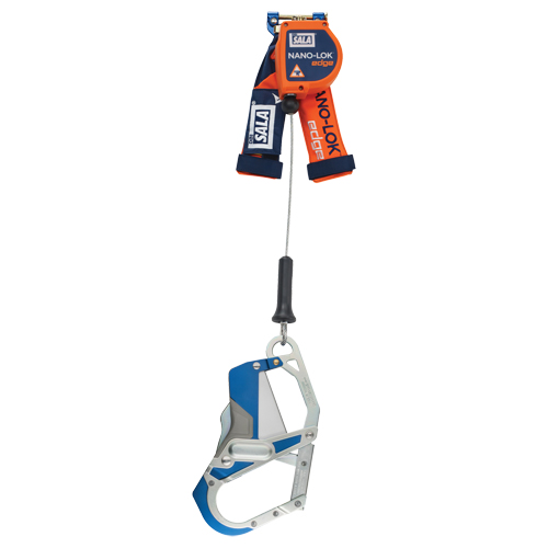 Nano-Lok Edge Self-Retracting Lifeline, 7.3', Stainless Steel, Swivel Absolute Business Supply