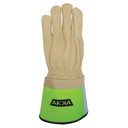 Lineman's Gloves, Medium, Grain Cowhide Palm Absolute Business Supply