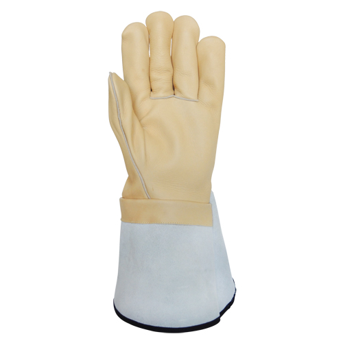 Lineman's Gloves, Medium, Grain Cowhide Palm Absolute Business Supply