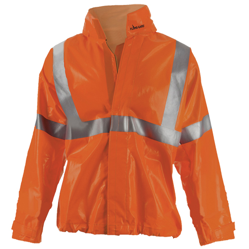 J162 310DH Veste FR Utili-Guard, PVC, Grand, Orange Absolute Business Supply