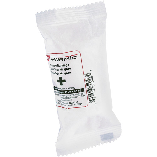 Bandages de gaze Dynamic, Rouleau, 30' lo x 2" la, St&eacute;rile, Dispositif m&eacute;dical Classe 1 Absolute Business Supply