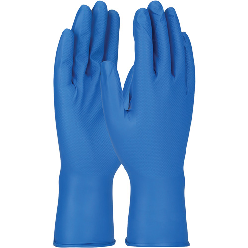 Grippaz Gloves, Small, Nitrile, 8-mil, Powder-Free, Blue Absolute Business Supply