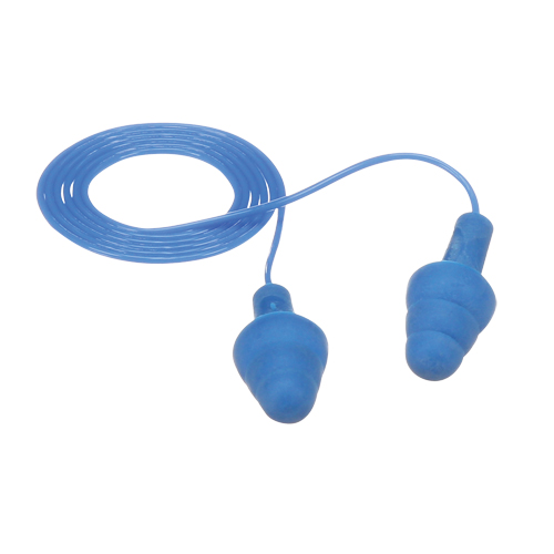 E-A-R UltraFit Metal-Detectable Earplugs, Corded, Regular, Bulk - Polybag, 25 NRR dB Absolute Business Supply