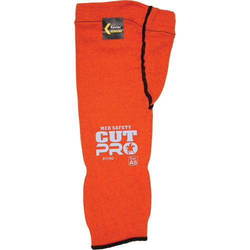 Manches Memphis avec trou pour le pouce, Kevlar, 14", ASTM ANSI niveau A5, Orange Absolute Business Supply