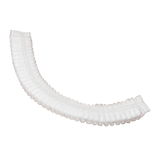 Bonnet bouffant pliss&eacute;, Polypropyl&egrave;ne, 19", Blanc Absolute Business Supply