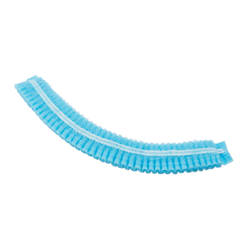 Pleated Bouffant Cap, Polypropylene, 21", Blue Absolute Business Supply