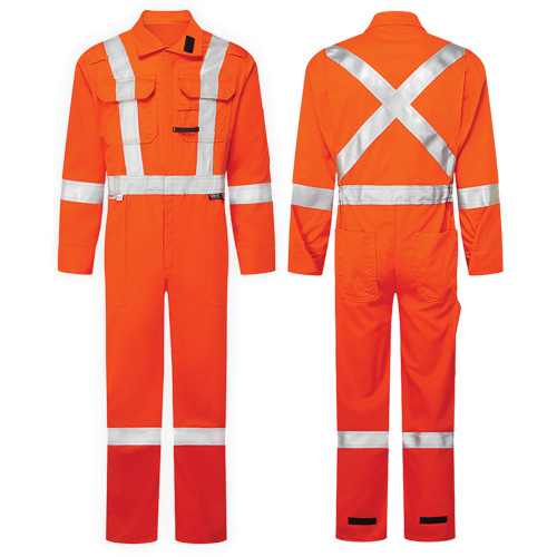 Combinaisons de luxe haute visibilit&eacute; 7 oz UltraSoft, Taille 46, Orange Absolute Business Supply