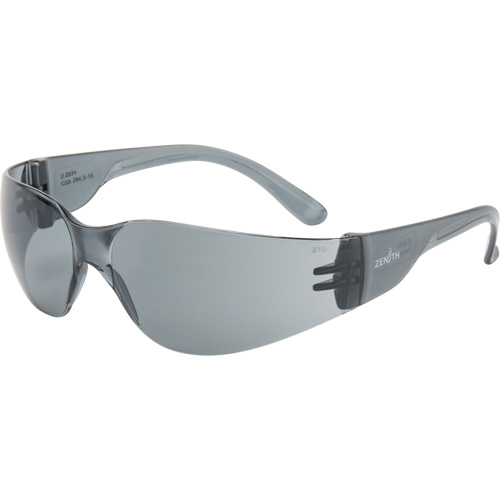 Z600 Series Safety Glasses, Grey/Smoke Lens, Anti-Scratch, ANSI Z87+/Meets/Exceeds CSA Z94.3 Absolute Business Supply