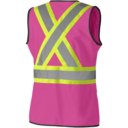 139PK Veste de s&eacute;curit&eacute; pour femme, Rose, T-petit, Polyester Absolute Business Supply