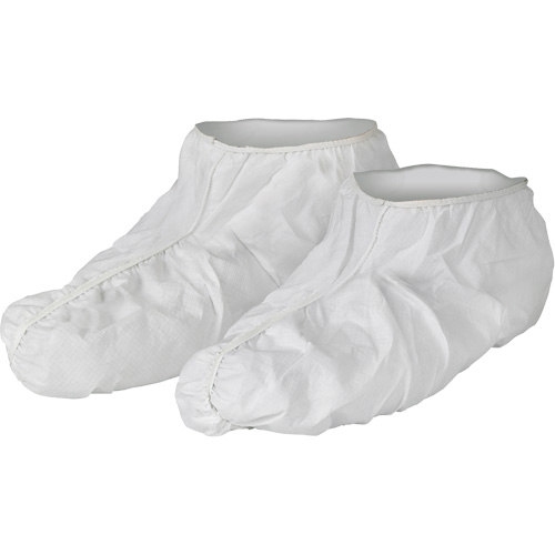 KleenGuard A40 Shoe Covers, One Size, Microporous, White Absolute Business Supply