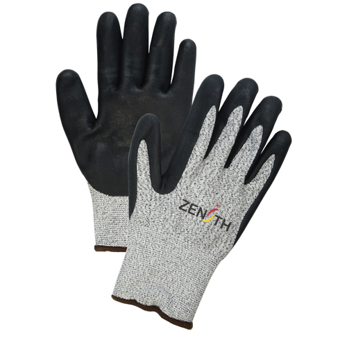 Gants &eacute;lastiques sans coutures r&eacute;sistants &agrave; la coupe pour temp&eacute;ratures froides, Taille Petit/7, Calibre 13, Rev&ecirc;tement Mousse de nitrile, Enveloppe en PEHP, ASTM ANSI niveau A4 Absolute Business Supply