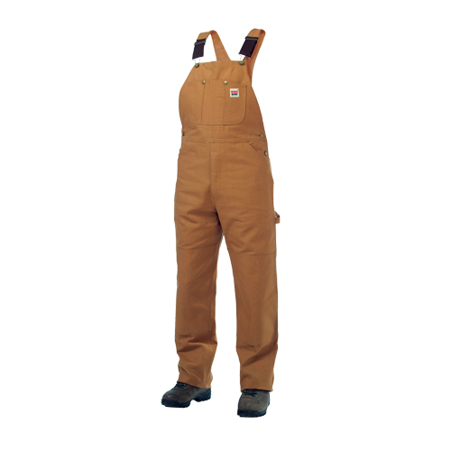 Unlined Duck Overalls, Men's, Large, Brown Absolute Business Supply