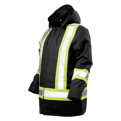 Parka de s&eacute;curit&eacute;, Noir, Grand Absolute Business Supply