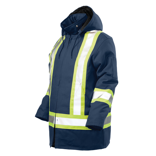 Parka de s&eacute;curit&eacute;, Bleu marine, Grand Absolute Business Supply