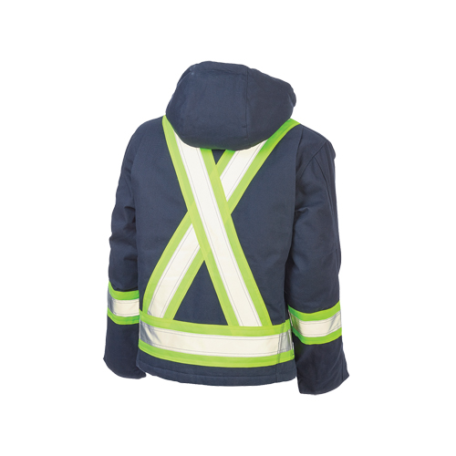 Safety Jacket, Navy Blue, Large Absolute Business Supply