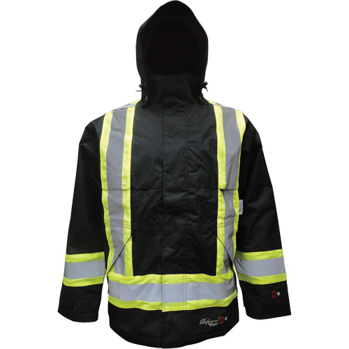 Insulated Jacket, Polyester/Polyurethane, Black, Small Absolute Business Supply