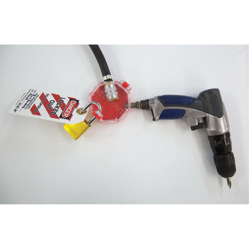 Dispositif de verrouillage polyvalent pour &eacute;quipement pneumatique Stopout Absolute Business Supply