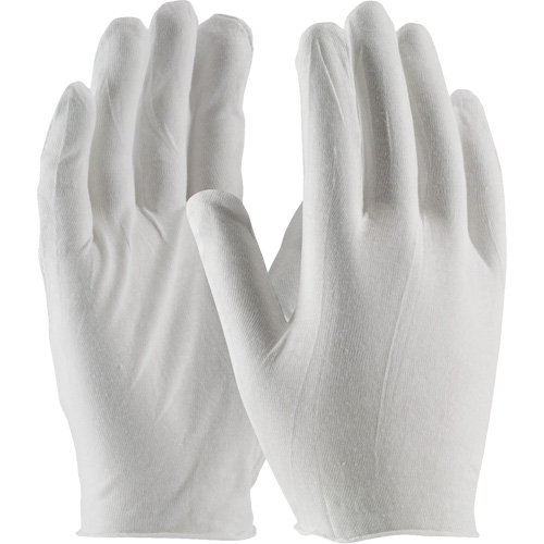 Inspection Gloves, Cotton, Unhemmed Cuff, One Size Absolute Business Supply