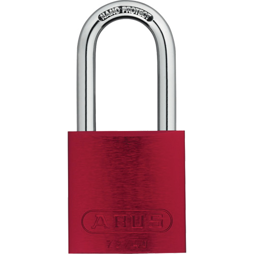 Safety Padlocks, Red, Keyed Alike, Aluminum, 1-1/2" Width Absolute Business Supply