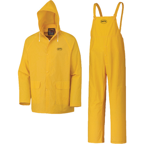 577 3-Piece Rain Suit, Polyester/PVC, 5X-Large, Yellow Absolute Business Supply