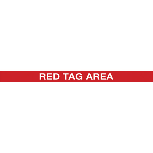 Tough-Mark Heavy-Duty Floor Marking, Rectangle, 48" L x 2" W, Red, Polyethylene Absolute Business Supply