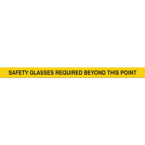 Tough-Mark Heavy-Duty Floor Marking, Rectangle, 48" L x 2" W, Yellow, Polyethylene Absolute Business Supply