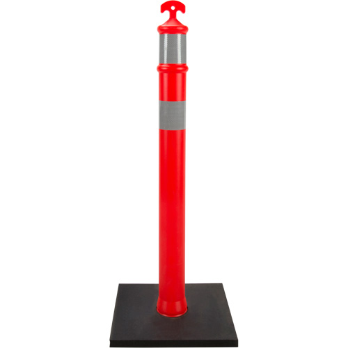 High-Visibility Delineator Post, 42" H, Orange Absolute Business Supply