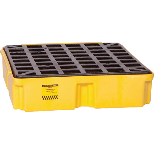 Modular Spill Platform, 15 US gal. Spill Capacity, 26" x 26.25" x 6.5" Absolute Business Supply