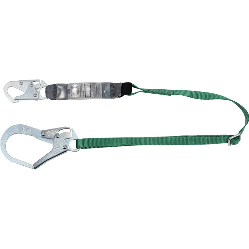 V-Series Lanyard, 6', Rebar Hook Center, Snap Hook Leg Ends, Polyester Absolute Business Supply