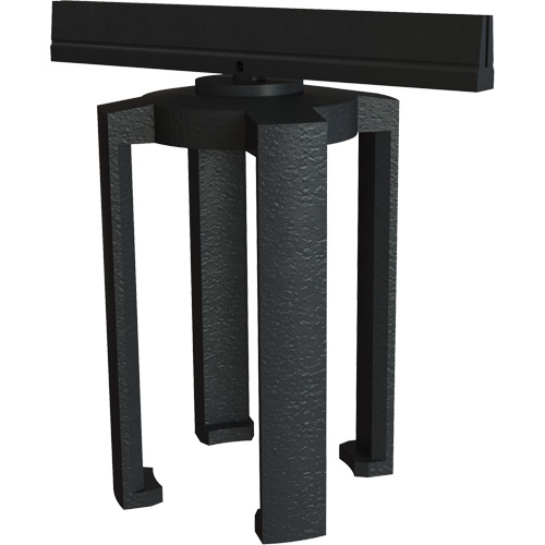 PLUS Barrier System Sign Bracket, Black Absolute Business Supply
