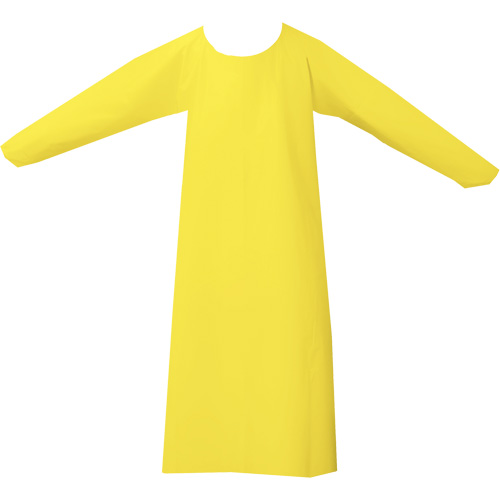 CoverMe Gown, One Size, Yellow, Polyurethane Absolute Business Supply