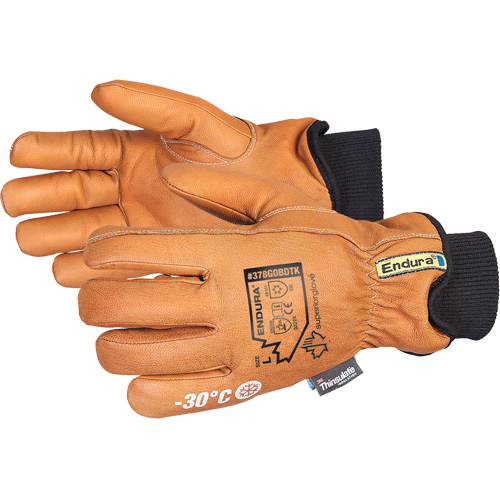 Endura&reg; Deluxe Winter Driver's Glove, X-Small, Grain Goatskin Palm, Thinsulate Inner Lining Absolute Business Supply
