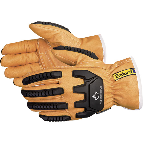 Endura&reg; Anti-Impact Driver's Gloves, X-Small, Grain Goatskin Palm, Thinsulate Inner Lining Absolute Business Supply
