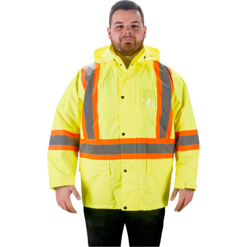 Imperm&eacute;able RZ1000, Polyester, Petit, Jaune lime haute visibilit&eacute; Absolute Business Supply