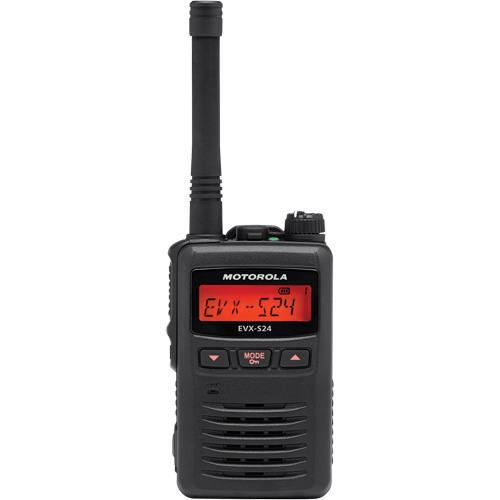 Radio portative de s&eacute;rie EVX-S24, Bande UHF, 256 canaux, Port&eacute;e 200 000 pi² Absolute Business Supply
