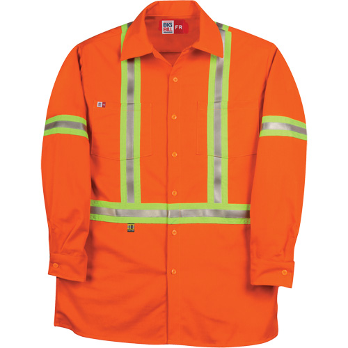 Chemise de travail industrielle Westex UltraSoft, Moyen (grande taille), Orange Absolute Business Supply