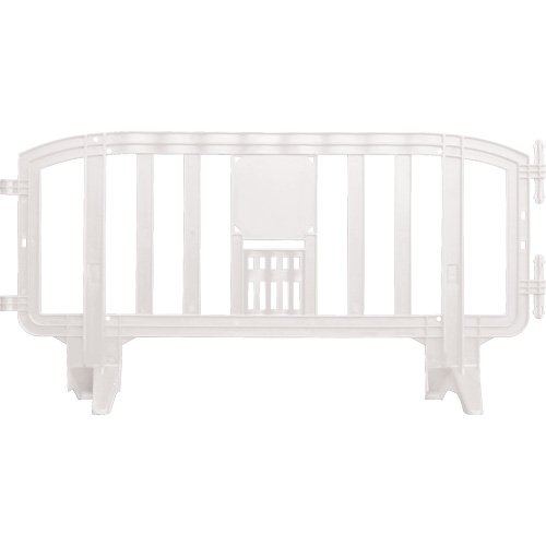 Barricade Movit, Emboîtables, 78" lo x 39" h, Blanc Absolute Business Supply